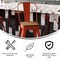 Flash Furniture 24" Red Metal Counter Stool-Teak Poly Seat CH-31320-24GB-RED-PL2T-GG - alternate 9